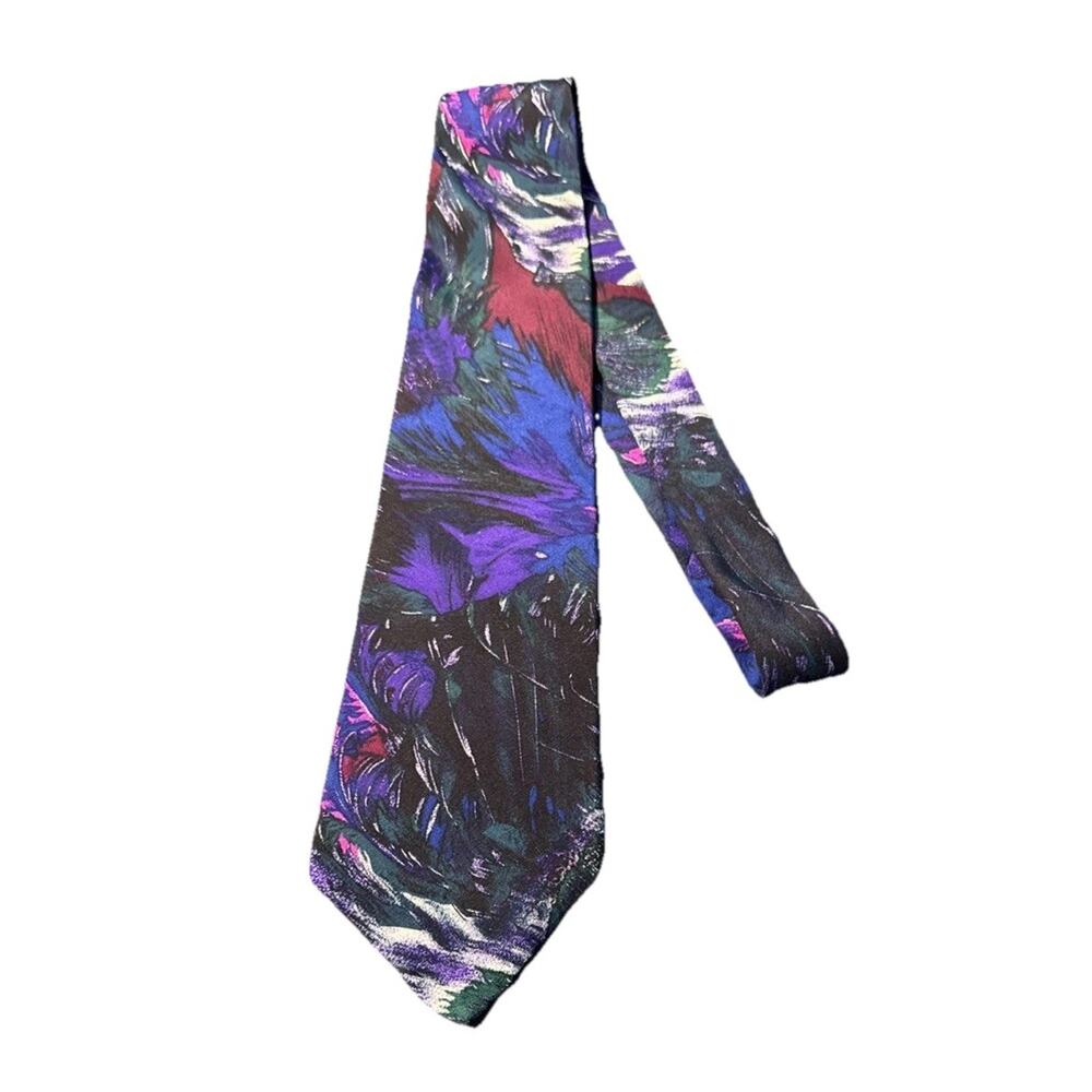 Vintage Stonehenge Molecular Expressions‎ 100% Silk Tie Made In The USA
